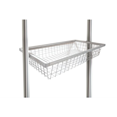 Relax Silver Sliding Wire Basket Kit (W)900mm